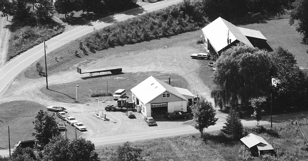 Vintage Aerial photo from 1984 in Chenango County, NY