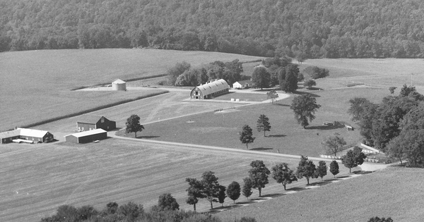 Vintage Aerial photo from 1998 in Columbia County, NY