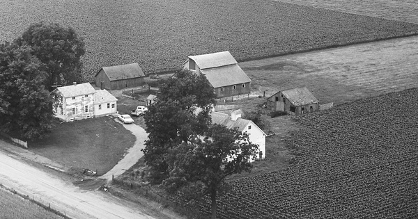 Vintage Aerial photo from 1968 in Lee County, IL