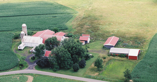 Vintage Aerial photo from 2001 in Montour County, PA