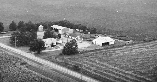 Vintage Aerial photo from 1980 in Marshall County, IL