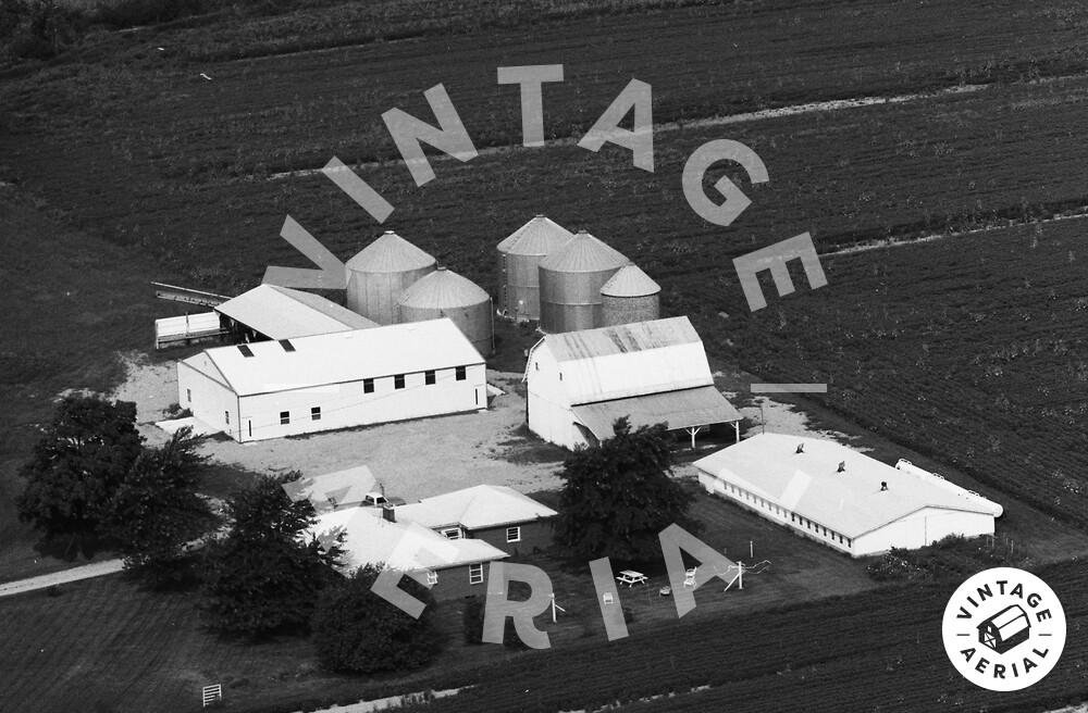Vintage Aerial Indiana Fulton County 1973 51TFU27