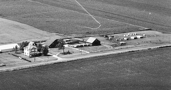 Vintage Aerial photo from 1975 in Knox County, IL