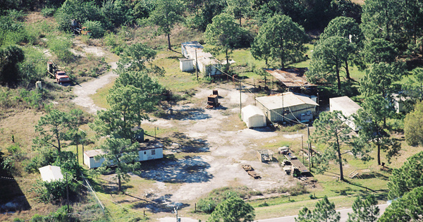 Vintage Aerial photo from 1999 in Hendry County, FL