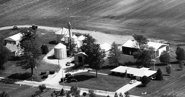 Vintage Aerial photo from 1990 in LaPorte County, IN