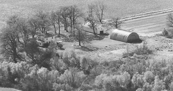 Vintage Aerial photo from 1980 in Lake County, IN