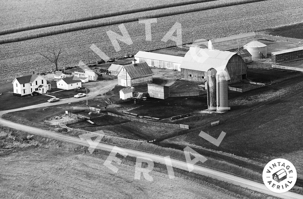 Vintage Aerial Iowa Marshall County 1972 99PMA27