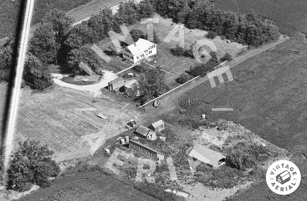 Vintage Aerial Iowa Adams County 1981 7CAD2