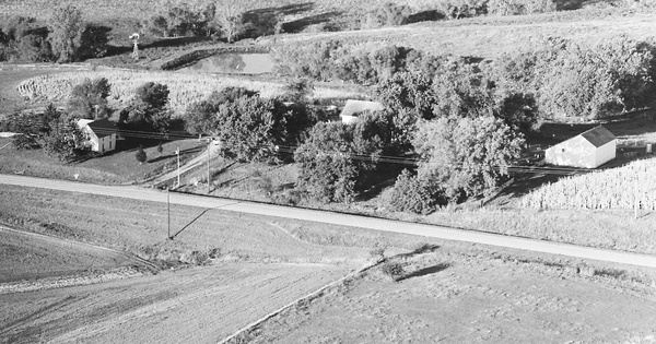 Vintage Aerial photo from 1978 in Adams County, IA