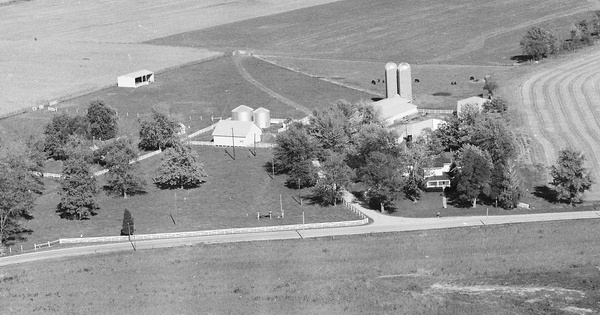 Vintage Aerial photo from 1977 in Warren County, IN