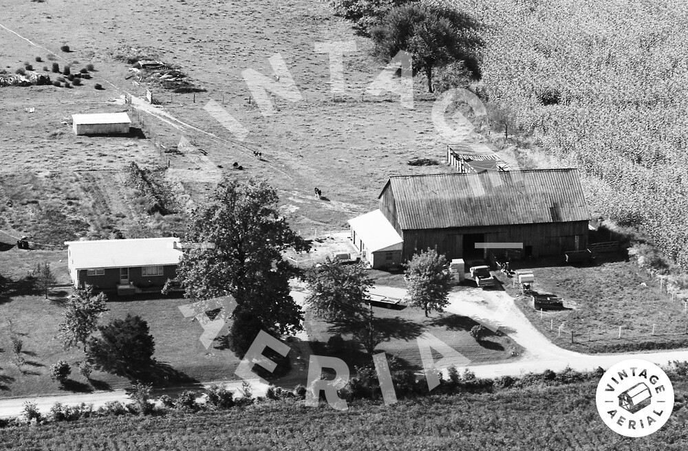 Vintage Aerial Indiana Warrick County 1974 32FWRR13