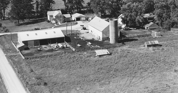 Vintage Aerial photo from 1978 in Chickasaw County, IA