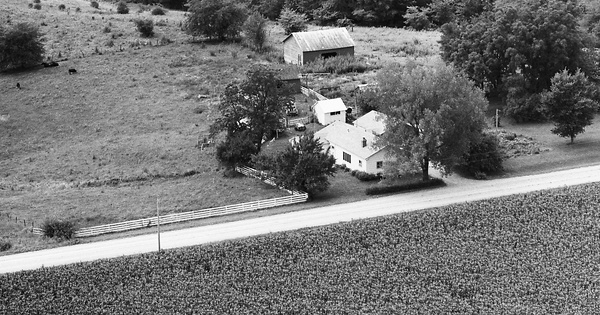 Vintage Aerial photo from 1976 in Henry County, IA