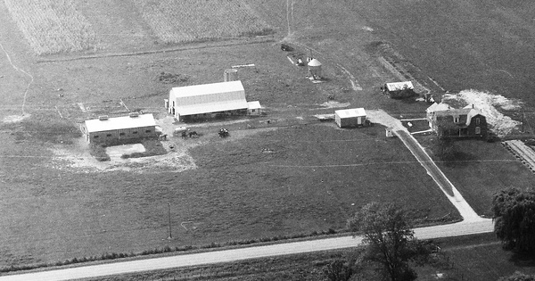 Vintage Aerial photo from 1991 in Gladwin County, MI