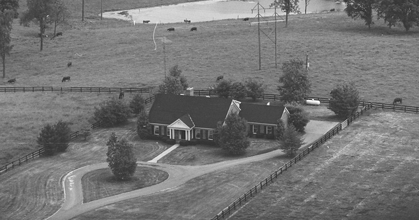 Vintage Aerial photo from 1982 in Woodford County, KY