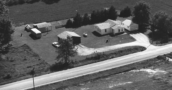 Vintage Aerial photo from 1977 in Des Moines County, IA