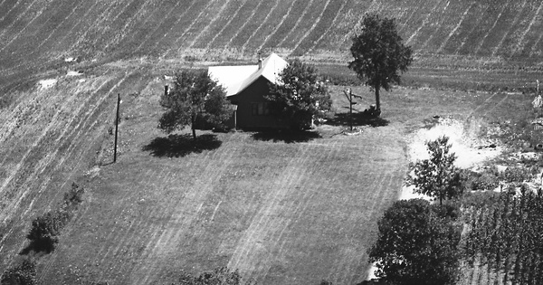 Vintage Aerial photo from 1977 in Jay County, IN