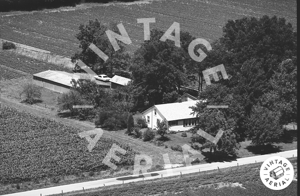 Vintage Aerial Indiana Jefferson County 1977 45HJEF4