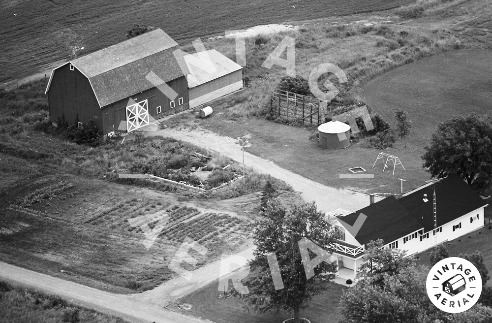 Vintage Aerial Michigan Lapeer County 1975 35ILA4