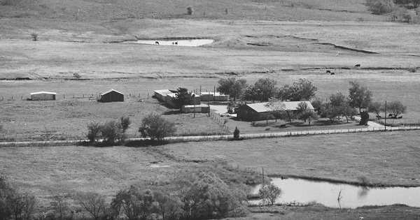 Vintage Aerial photo from 1977 in Chautauqua County, KS