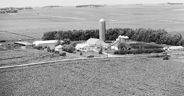 Vintage Aerial photo from 1978 in Rock County, MN