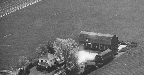 Vintage Aerial photo from 1991 in Lenawee County, MI