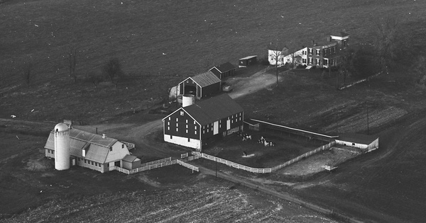 Vintage Aerial photo from 1967 in Frederick County, MD