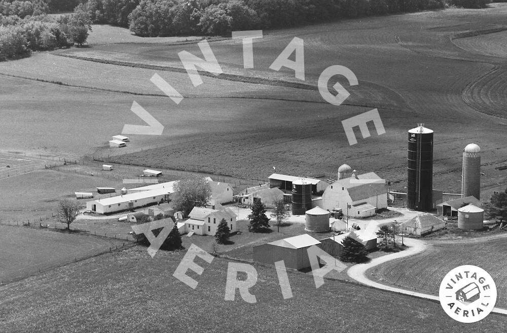 Vintage Aerial Iowa Winneshiek County 1980 7XWI30