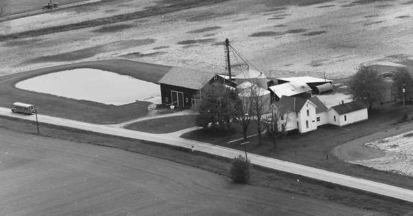 Vintage Aerial photo from 1983 in Huntington County, IN
