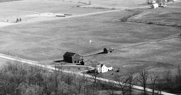 Vintage Aerial photo from 1992 in Huntington County, IN