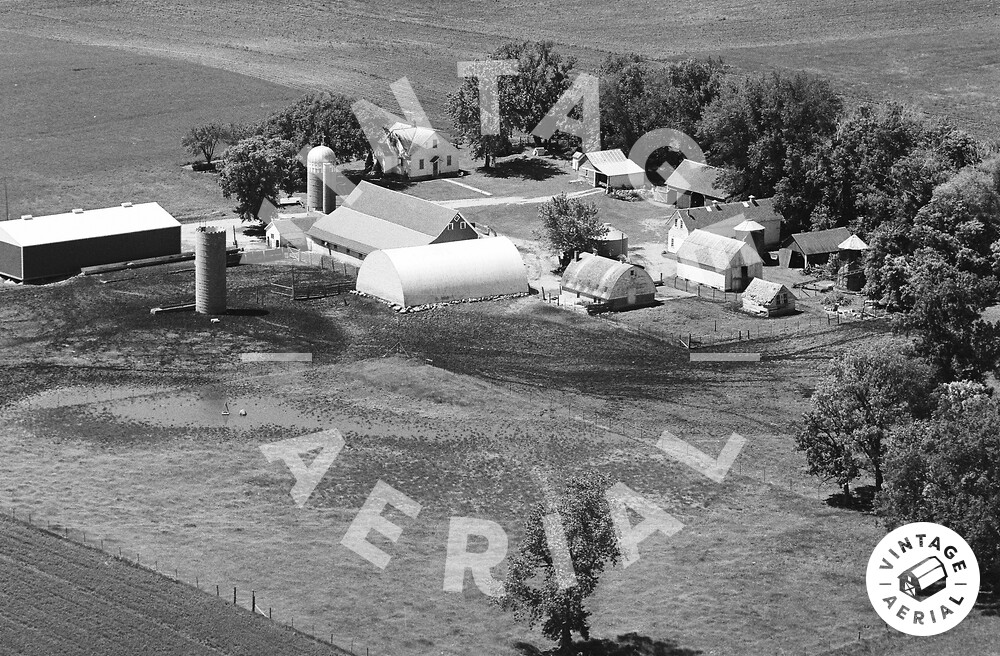 Vintage Aerial Minnesota McLeod County 1980 105JMC7