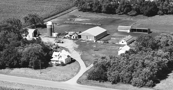 Vintage Aerial photo from 1976 in Murray County, MN