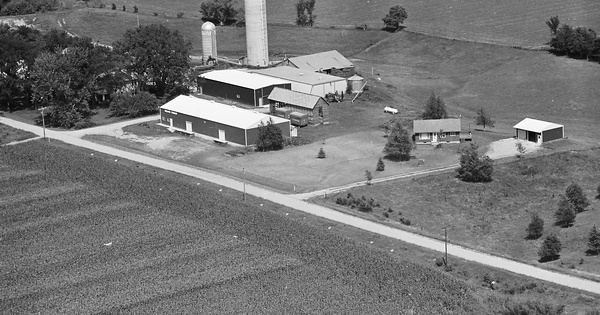 Vintage Aerial photo from 1981 in Le Sueur County, MN
