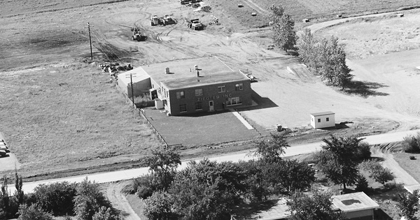 Vintage Aerial photo from 1968 in Lyon County, MN