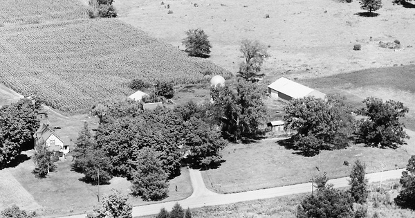 Vintage Aerial photo from 1971 in Chisago County, MN