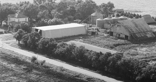 Vintage Aerial photo from 1977 in Butler County, KS