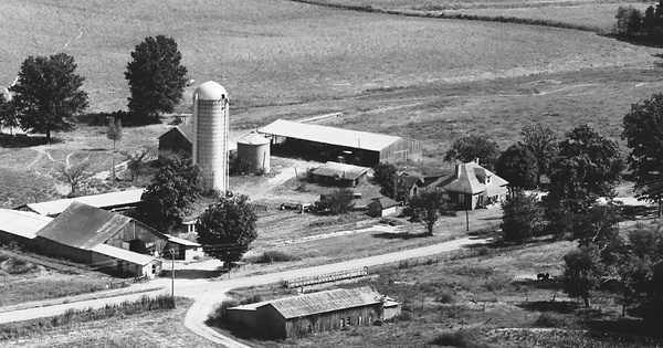 Vintage Aerial photo from 1983 in Caldwell County, KY