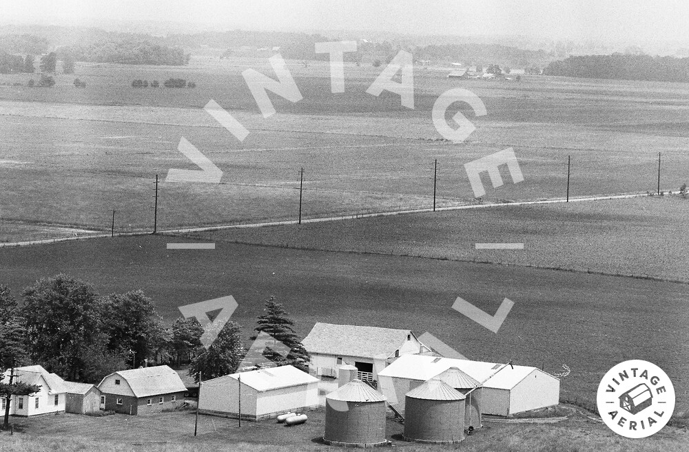 Vintage Aerial Indiana Rush County 1978 12IRU20