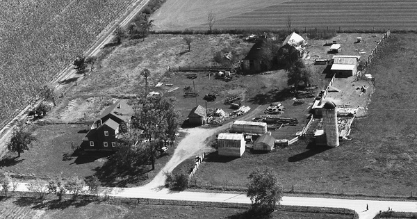 Vintage Aerial photo from 1991 in Adams County, IN