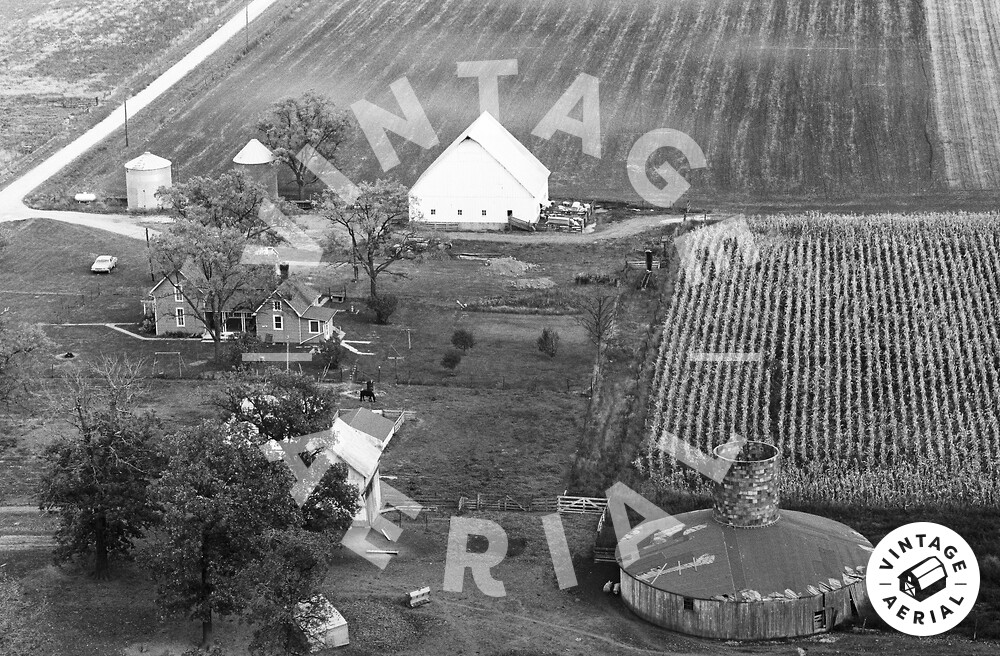 Vintage Aerial Indiana Benton County 1966 11BBE11