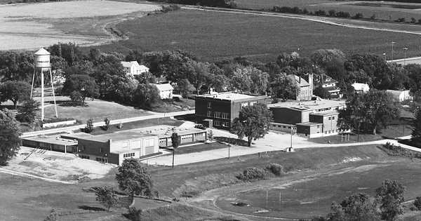 Vintage Aerial photo from 1977 in Brown County, KS