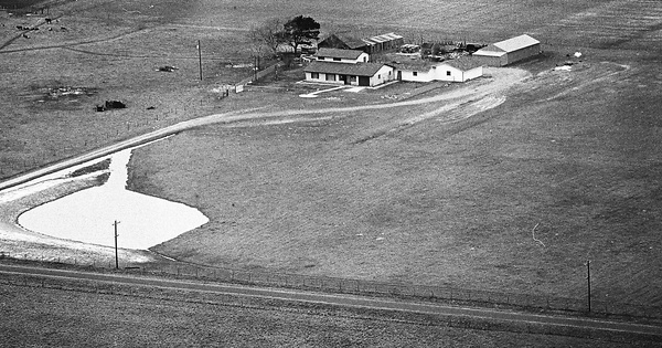 Vintage Aerial photo from -1986 in Austin County, TX