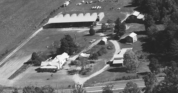 Vintage Aerial photo from 1990 in Franklin County, NC