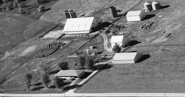 Vintage Aerial photo from 1988 in Audrain County, MO