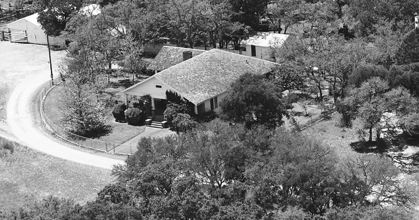 Vintage Aerial photo from 1987 in Hays County, TX
