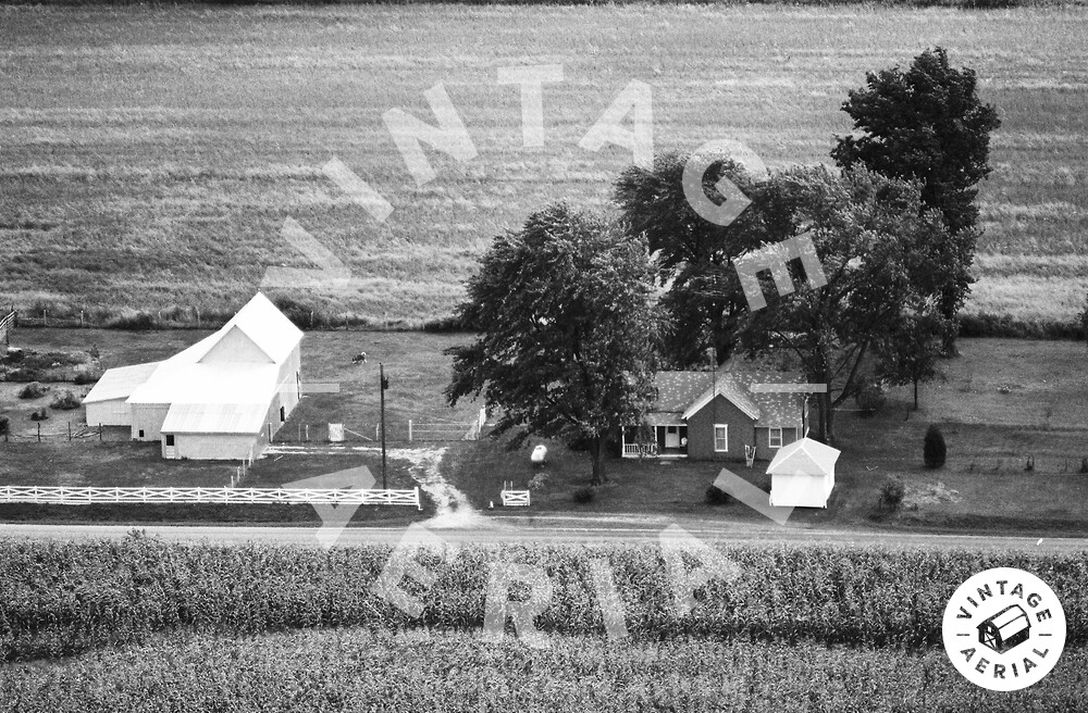 Vintage Aerial Illinois Lawrence County 1975 11DLA9