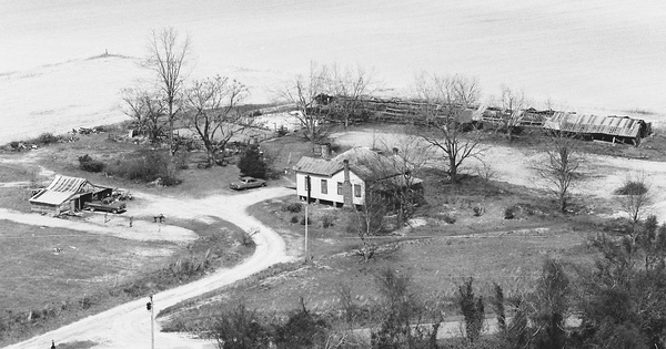 Vintage Aerial photo from 1983 in Webster County, GA
