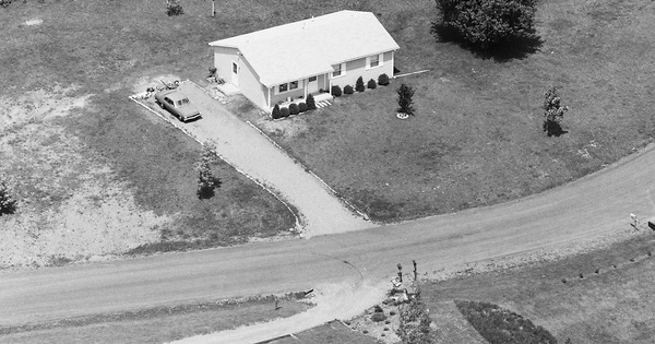 Vintage Aerial photo from 1984 in Chemung County, NY