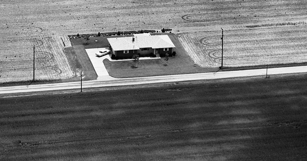 Vintage Aerial photo from 1966 in Wood County, OH
