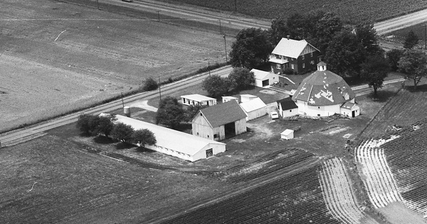 Vintage Aerial photo from 1973 in Allen County, OH